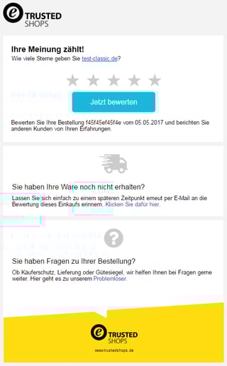 Bewertungsmail Bewertungsmail