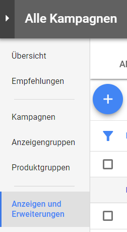 Neue Erweiterung einrichten Neue Erweiterung einrichten