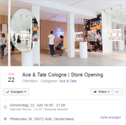Ace & Tate Pop-up-Store