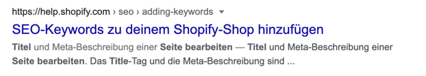 seitentitel seo hinzufuegen shopify