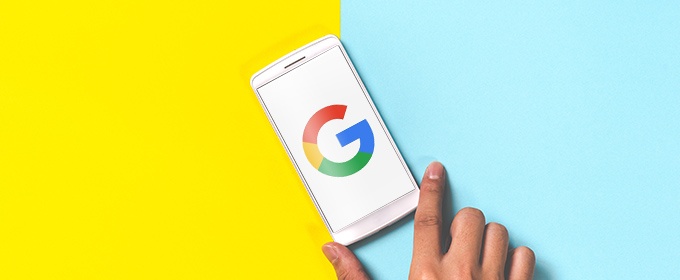 Smartphone mit Google 