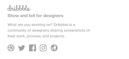 dribble show and tell for designers