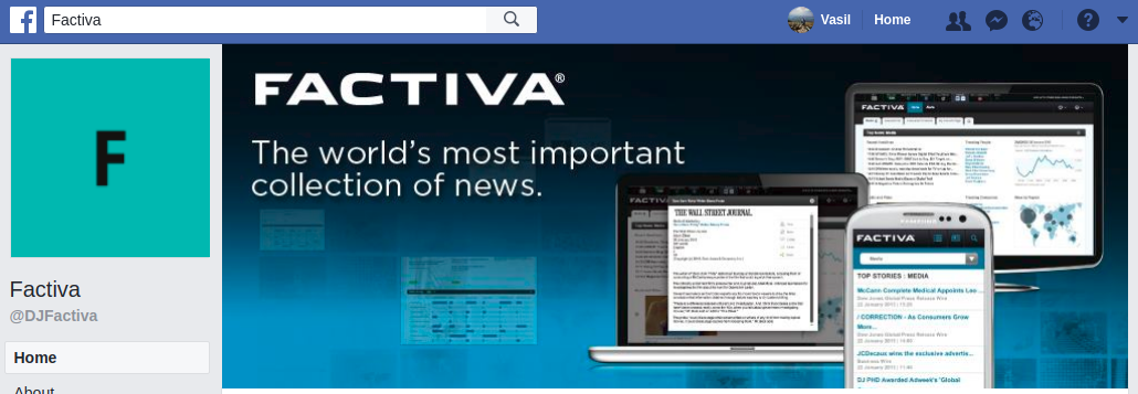 Factiva verwendet Titelbilder