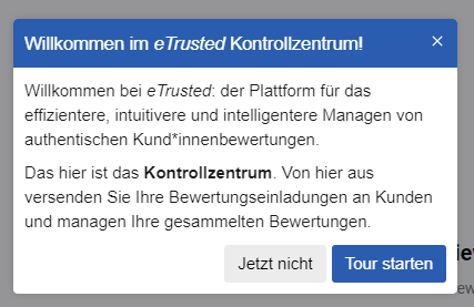 Schritt für Schritt das Kontrollzentrum kennenlernen