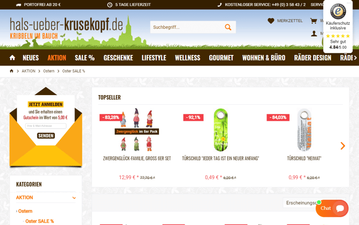 Oster_Marketing_Screenshot_Osteraktion_Hals_ueber_Krusekopf