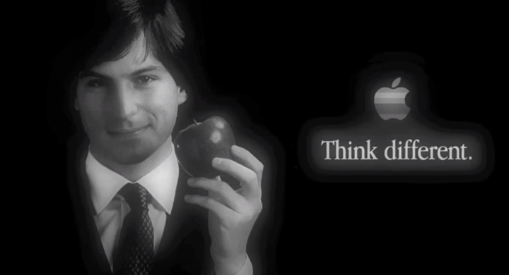 Apple-Think Different Werbung mit Steve Jobs