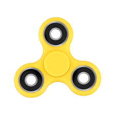 Dropshipping-Trend aus vergangenen Tagen: ein gelber Fidget Spinner