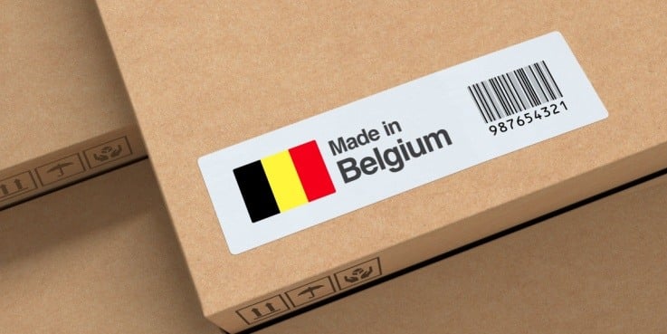 Paket aus Belgien