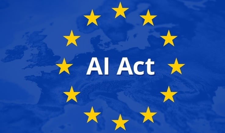 Eine europäische Flagge mit der Aufschrift 